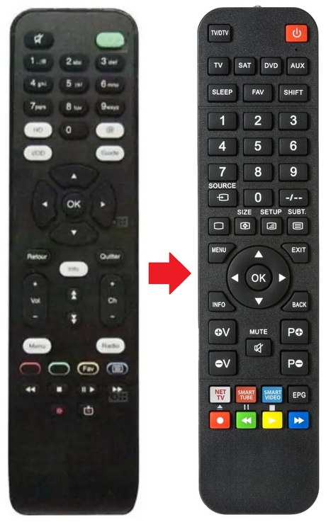 ICADD84-HD SAGEM afstandsbediening - productfoto