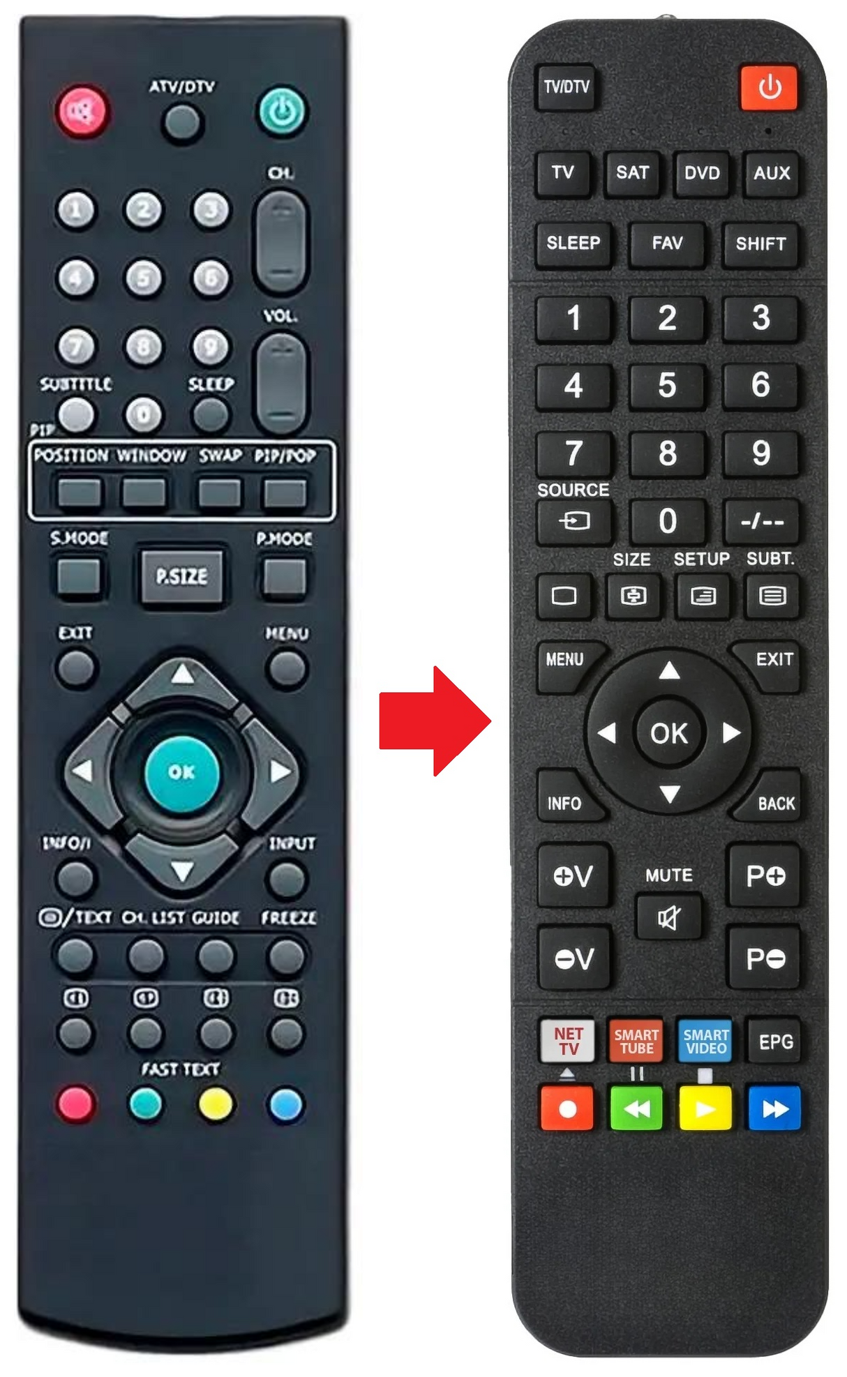 IDLCD26TV16HD BUSH afstandsbediening - productfoto