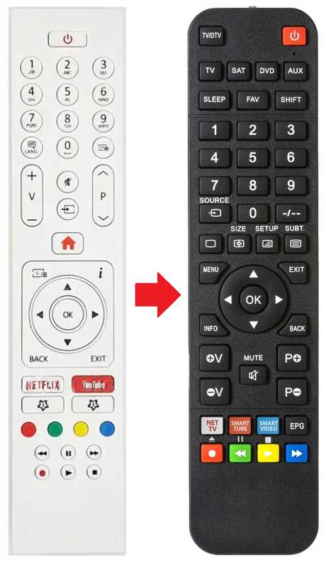INTV-43LS620 INFINITON afstandsbediening - productfoto