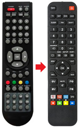 INV024LED-HD INVENTEC afstandsbediening - productfoto