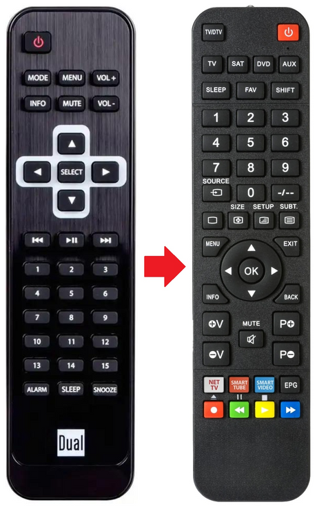 IR-3A DUAL afstandsbediening - productfoto