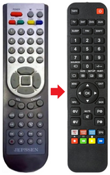 JS8000PVR JEPSSEN afstandsbediening - productfoto