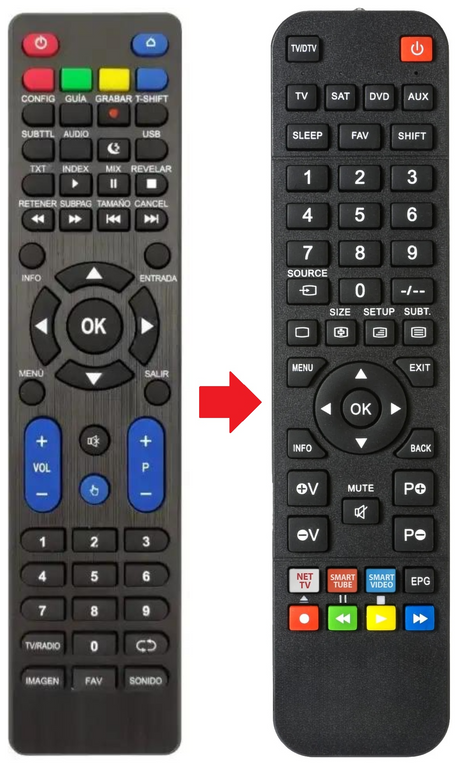 K55DLY8US TD SYSTEMS afstandsbediening - productfoto