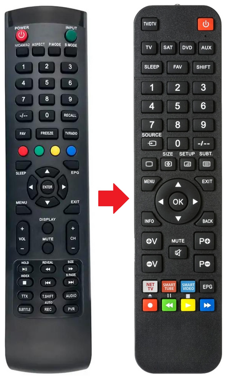 KALED16DVDZA KOGAN afstandsbediening - productfoto