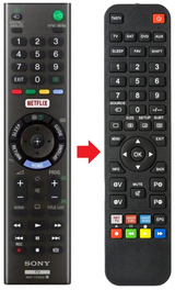 KDL-40RD450 SONY afstandsbediening - productfoto