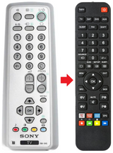 KV-29CL10B SONY afstandsbediening - productfoto