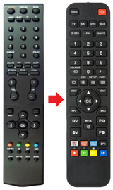 L32W781A AOC afstandsbediening - productfoto