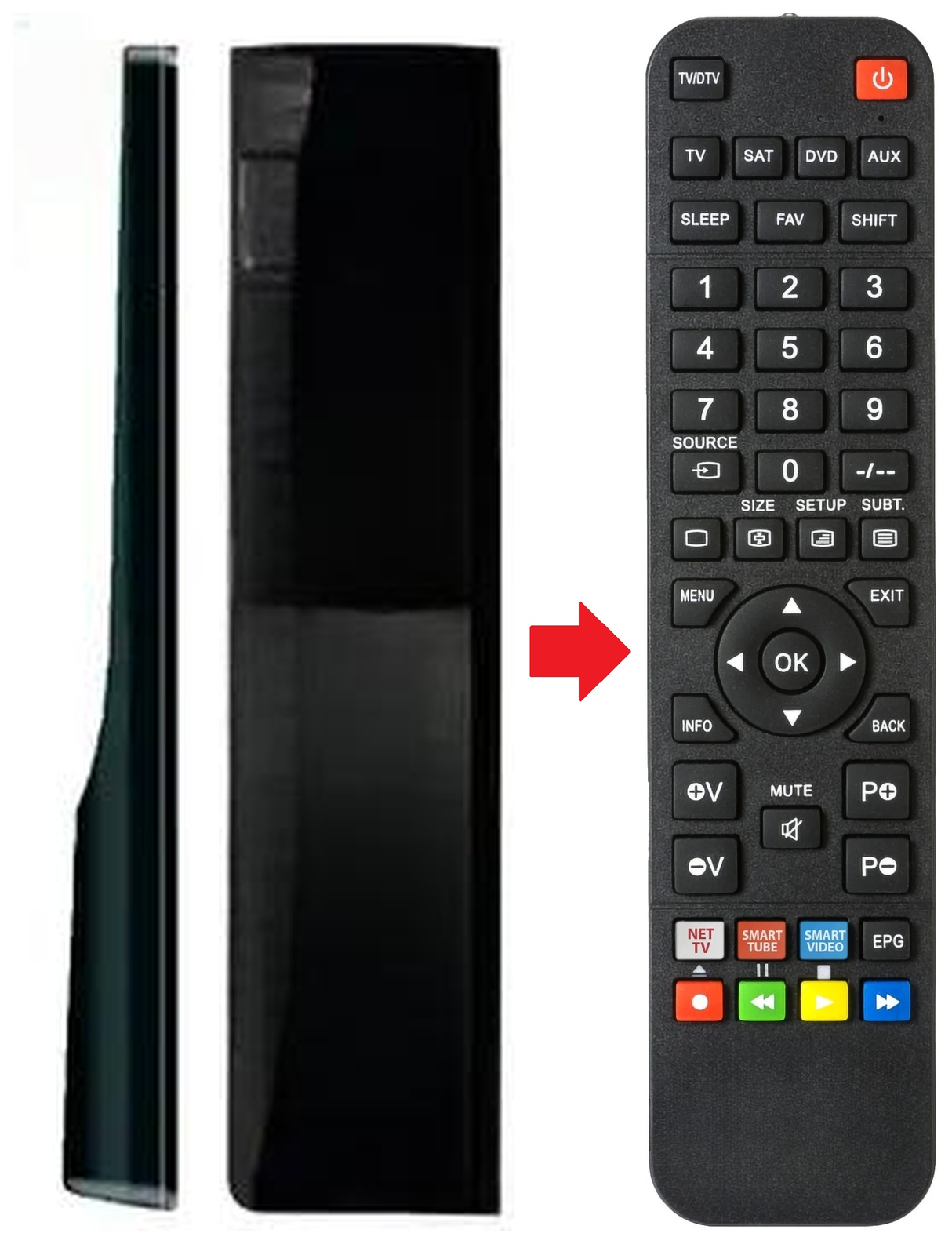 L32WA91 AOC afstandsbediening - productfoto