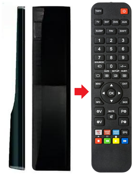 L32WA91 AOC afstandsbediening - productfoto