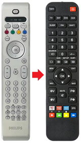 LC370WX1-SL04 PHILIPS afstandsbediening - productfoto