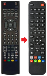 LCD-TV19-VIEW ODYS afstandsbediening - productfoto