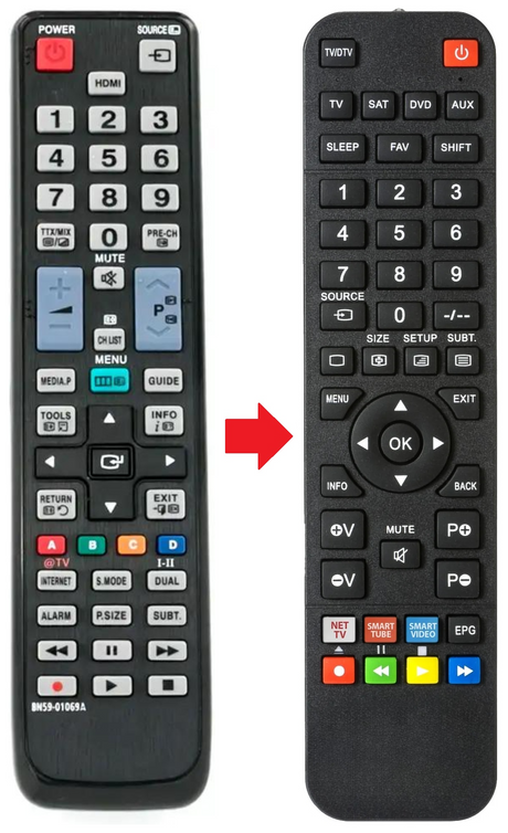 LE19C452 SAMSUNG afstandsbediening - productfoto