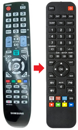 LE32B530 SAMSUNG afstandsbediening - productfoto