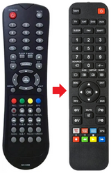 LED1124HDTV GRUNKEL afstandsbediening - productfoto