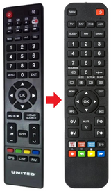 LED42HS59 UNITED afstandsbediening - productfoto
