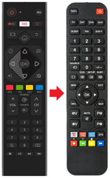 LEDTV-40S60T2S2SM VIVAX afstandsbediening - productfoto