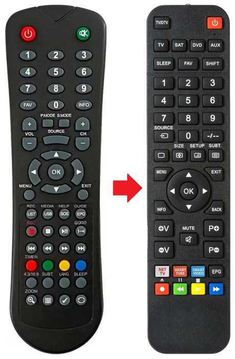 LEE22HD-W10 CGV afstandsbediening - productfoto