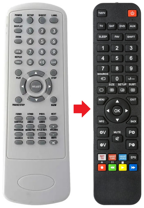 LG-5988 EUROCONSUMERS afstandsbediening - productfoto