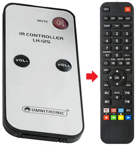 LH-125 OMITRONIC afstandsbediening - productfoto