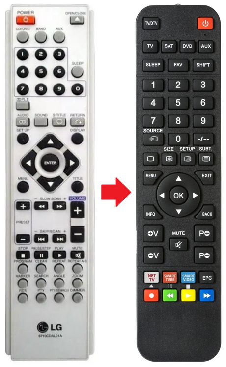 LHSW5200 LG afstandsbediening - productfoto