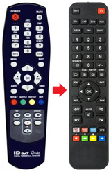 LRCS01E ID SAT afstandsbediening - productfoto