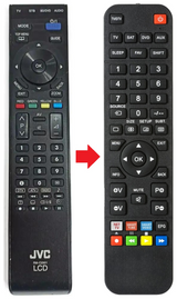 LT-32DR1BU JVC afstandsbediening - productfoto