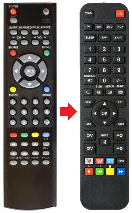 LT-32N330A JVC afstandsbediening - productfoto