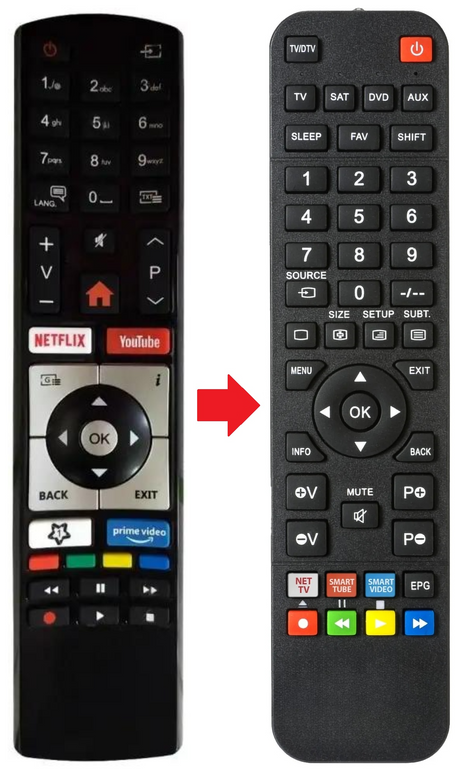 LT-32VH3900 JVC afstandsbediening - productfoto