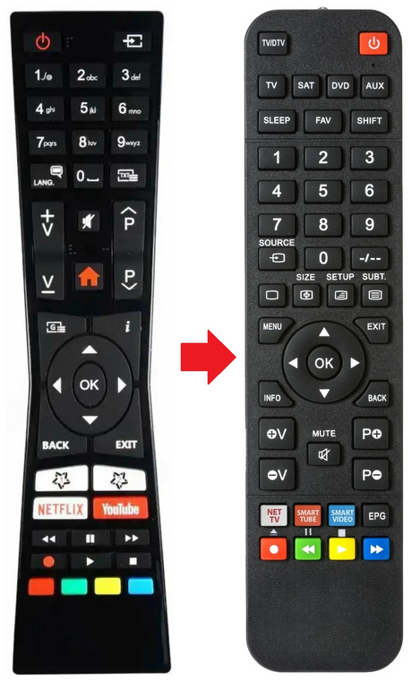 LT-48VF52M JVC afstandsbediening - productfoto