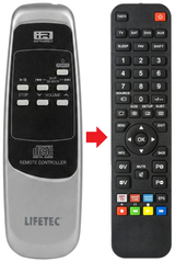 LT7749 LIFETEC afstandsbediening - vergelijking