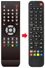 LTV14L43BK UNITED afstandsbediening - productfoto