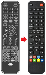 LTV1906HDVD TREVI afstandsbediening - productfoto