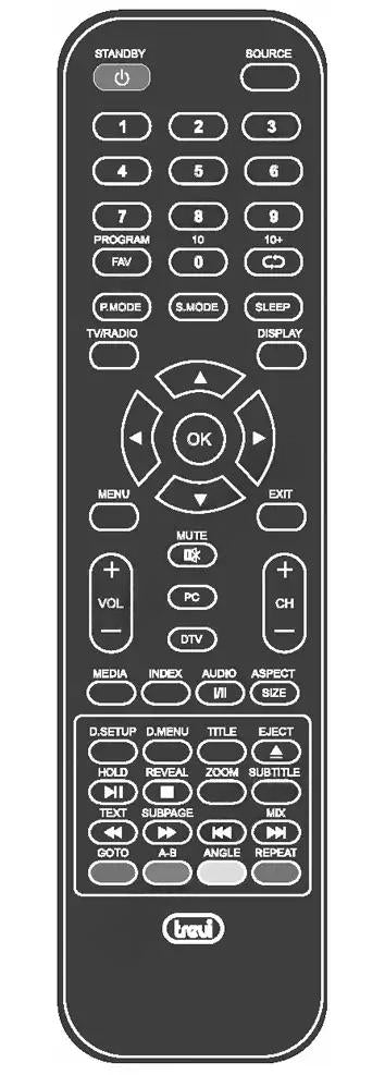 LTV1906HDVD TREVI afstandsbediening