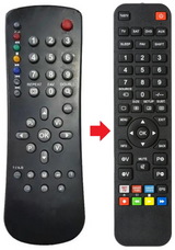 LTV22X83DVBT UNITED afstandsbediening - productfoto