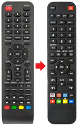 LTV4003SAT TREVI afstandsbediening - productfoto