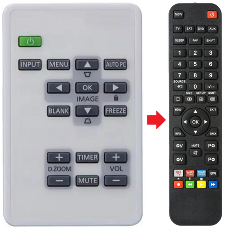 LV-WX300ST JVC afstandsbediening - productfoto