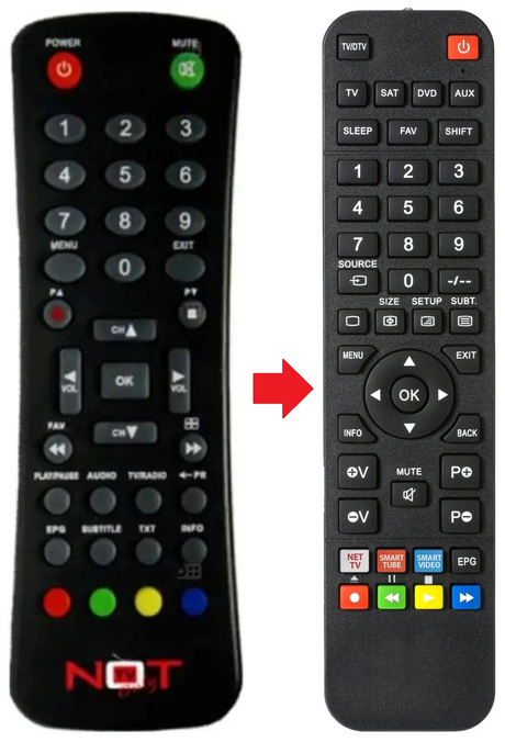 LV6TSCART-DLX NOT ONLY TV afstandsbediening - productfoto