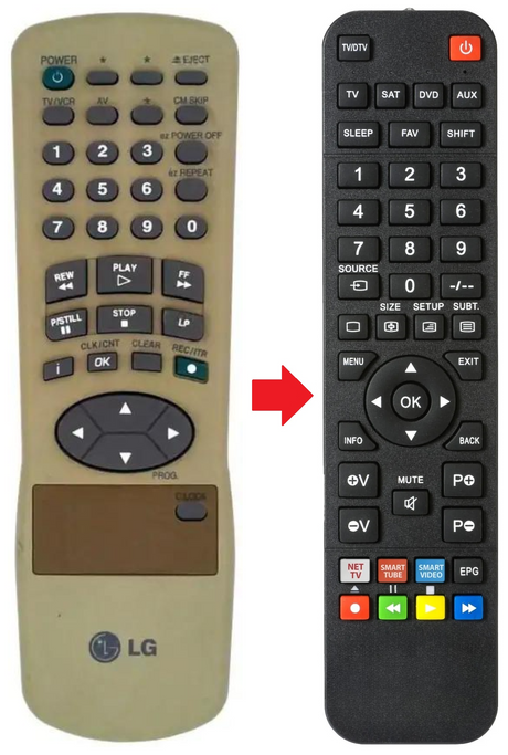 LV971D LG afstandsbediening - productfoto