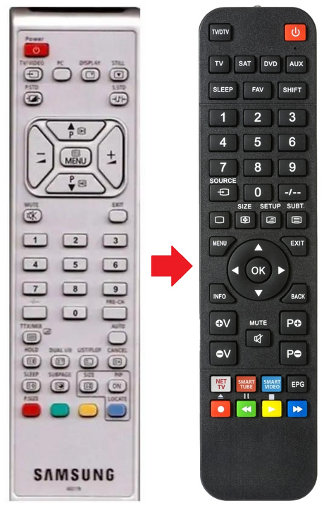 LW17E24CX SAMSUNG afstandsbediening - productfoto