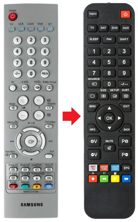 LW22A13W SAMSUNG afstandsbediening - productfoto
