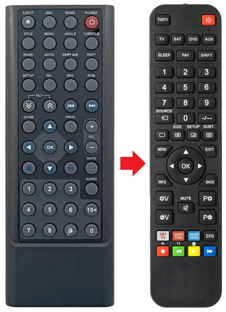 M-DVD5561R MACROM afstandsbediening - productfoto