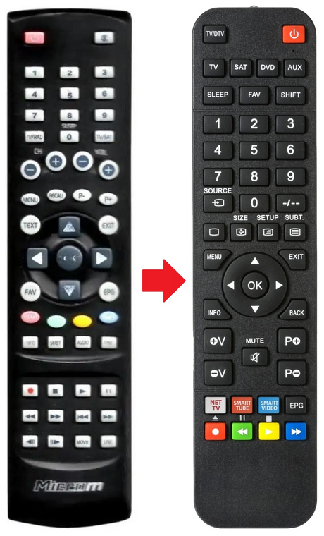 M200-HD MICROELECTRONIC afstandsbediening - productfoto
