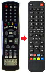 MC2300HDCI-PVR MASCOM afstandsbediening - productfoto