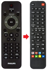 MCM233 PHILIPS afstandsbediening - productfoto
