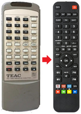 MD-H500I TEAC TEAK afstandsbediening - productfoto