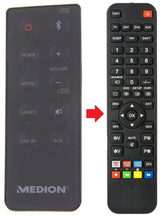 MD83796 MEDION afstandsbediening - productfoto
