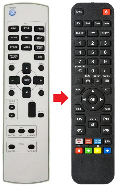 MDT521S MITSUBISHI afstandsbediening - productfoto