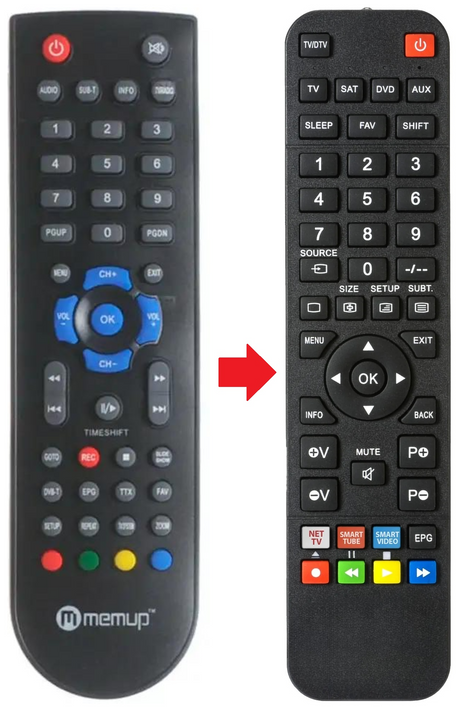 MEDIADISK-FX-HD MEMUP afstandsbediening - productfoto