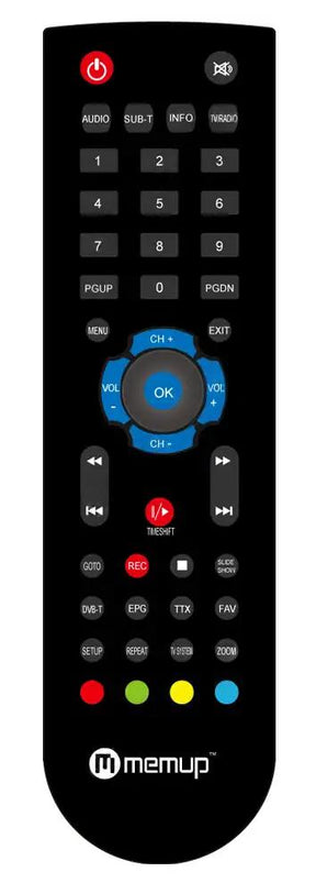MEDIADISK-FX-TV-HD MEMUP afstandsbediening