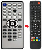 MEDIAPLAYER-450WLAN FREECOM afstandsbediening - productfoto